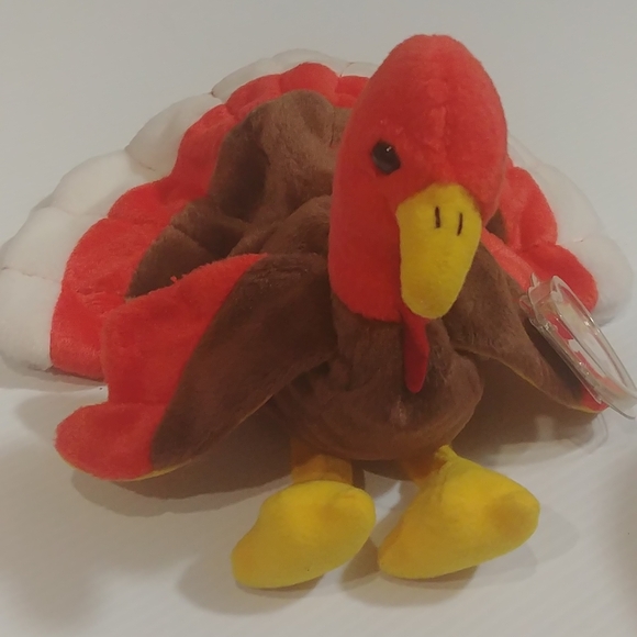 1996 Ty Beanie Baby Turkey Gobbles - Picture 1 of 4